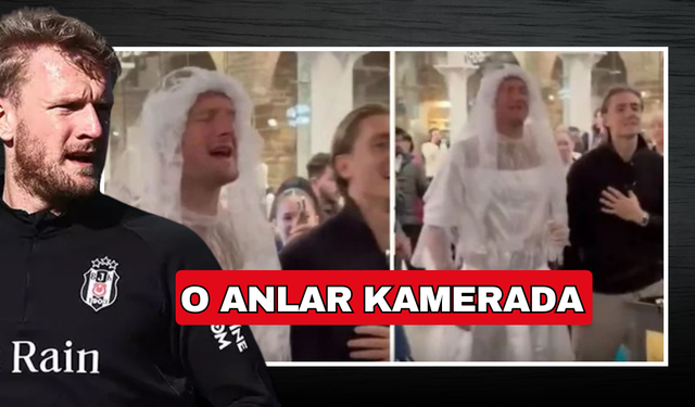 Gelinlik giyen eski Beşiktaşlı Joe Worrall ateş püskürdü