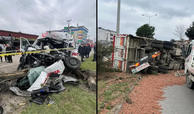 Ambulans kağıt gibi ezildi: Ölü ve yaralılar var