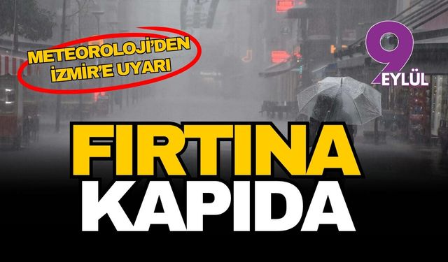 Fırtına kapıda: Meteoroloji'den İzmir'e uyarı