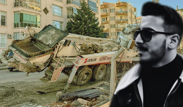 Feci ölüm! Beton pompasının kolu altında kaldı