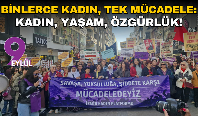 Binlerce kadın, tek mücadele: Kadın, yaşam, özgürlük!