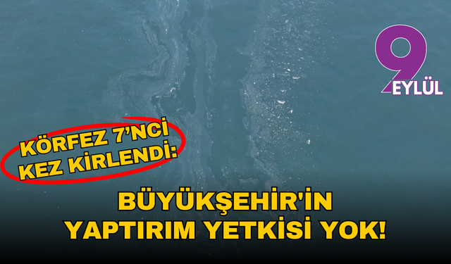 Körfez 7’nci kez kirlendi: Büyükşehir'in yaptırım yetkisi yok!