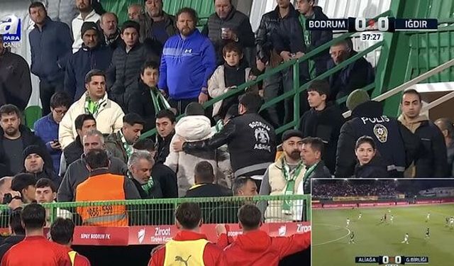 Bodrum'da ırkçı taraftar stattan çıkarıldı