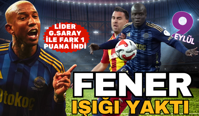 Fenerbahçe Kayseri'de şaha kalktı