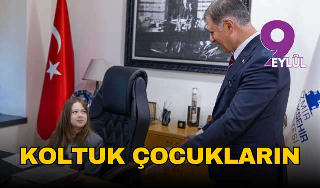 İzmir Büyükşehir'de 23 Nisan geleneği: Başkanlık koltuğu çocukların