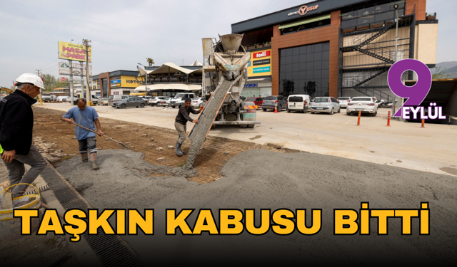 Menemen'de taşkın kabusu bitti