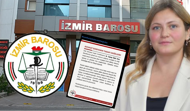 İzmir Barosu'ndan Zeynep Öykü tepkisi