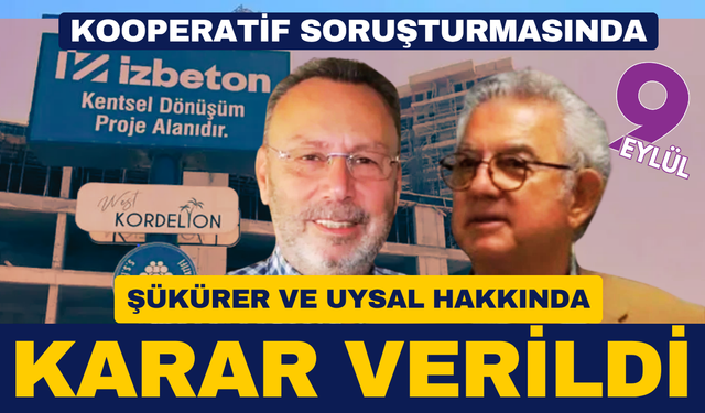 Kooperatif soruşturmasında gözaltına alınan Şükürer ve Uysal serbest bırakıldı