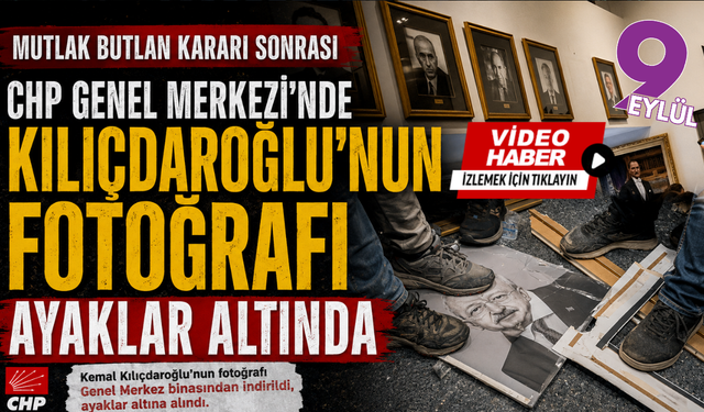 Kılıçdaroğlu'nun fotoğrafı ayaklar altında