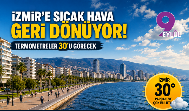 İzmir’de yaz havası geri geliyor: Sıcaklık 30 dereceye dayanacak