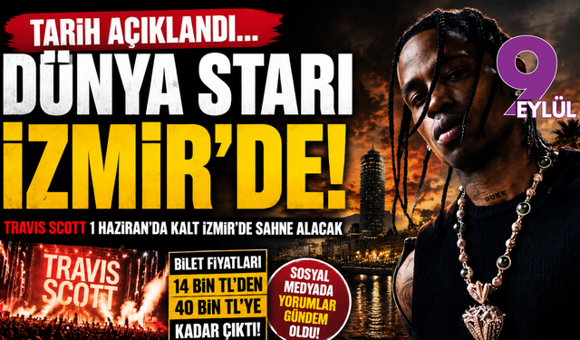 Tarih belli oldu: Dünya starı Travis Scott İzmir’de sahne alacak
