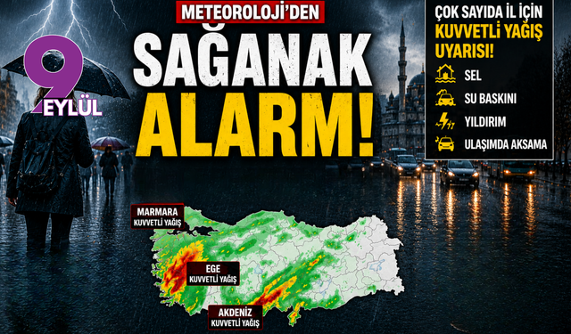 Meteoroloji alarm verdi! Sağanak yağış Türkiye’yi etkisi altına alacak