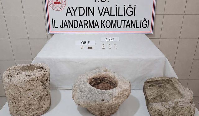 Aydın'da 'Anadolu Mirası' operasyonu: Roma Dönemi'ne ait eserler ele geçirildi
