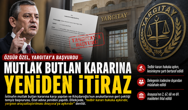 Özgür Özel, Yargıtay'a başvurdu