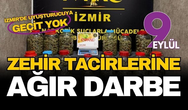 İzmir’de zehir tacirlerine ağır darbe: 60 kilo uyuşturucu ele geçirildi