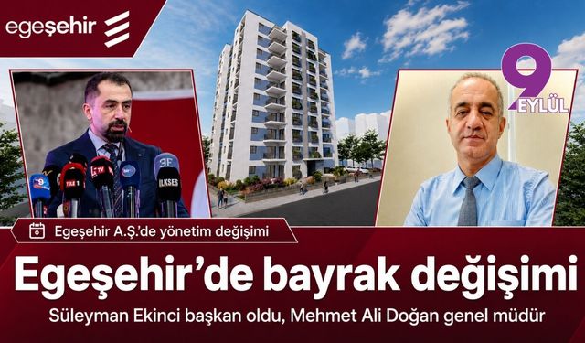Egeşehir'de bayrak değişimi