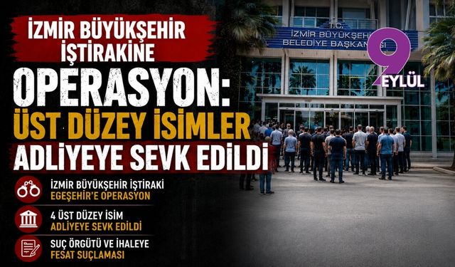 İzmir Büyükşehir iştirakine operasyon: Üst düzey isimler adliyeye sevk edildi