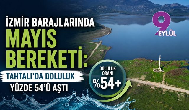 İzmir barajlarında mayıs bereketi: Tahtalı'da doluluk yüzde 54'ü aştı