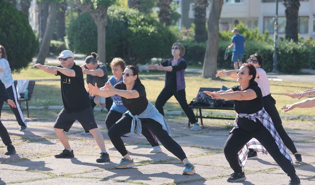 Konaklılar açık havada sporu çok sevdi