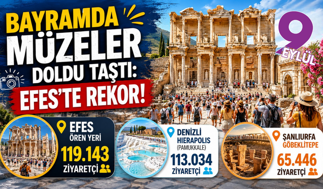 Bayramda müzeler doldu taştı: Efes'te rekor