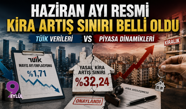 Haziran ayı resmi kira artış sınırı belli oldu: TÜİK verileri ve piyasa dinamikleri karşı karşıya