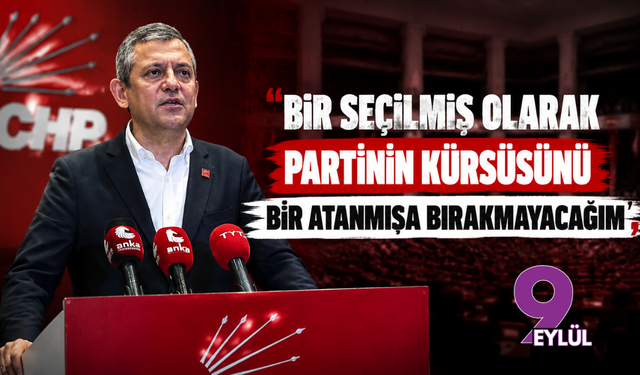 "Bir seçilmiş olarak partinin kürsüsünü bir atanmışa bırakmayacağım"
