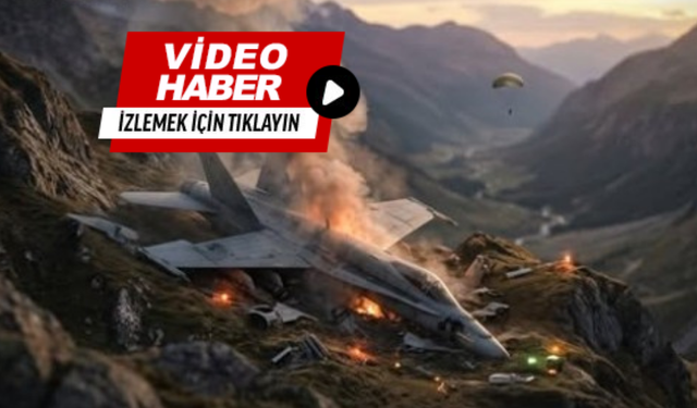 Askeri uçak düştü; Pilot kurtuldu!