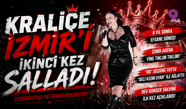 Kraliçe İzmir’i ikinci kez salladı: Şebnem Ferah fırtınası durulmuyor!