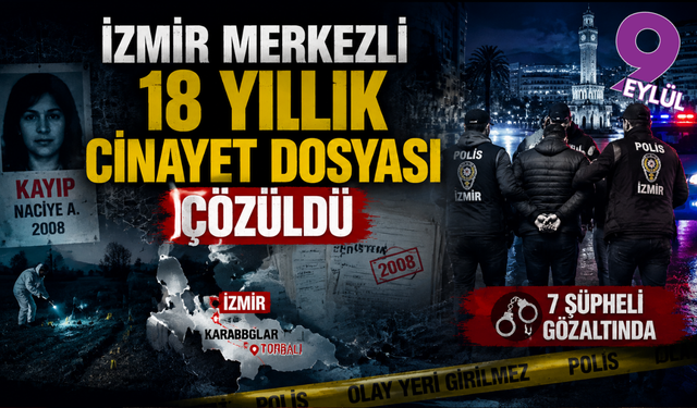 İzmir merkezli 18 yıllık cinayet dosyası çözüldü