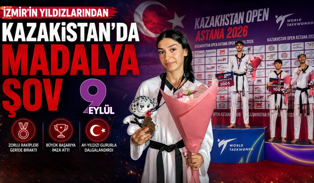 İzmir’in yıldızlarından Kazakistan’da madalya şov