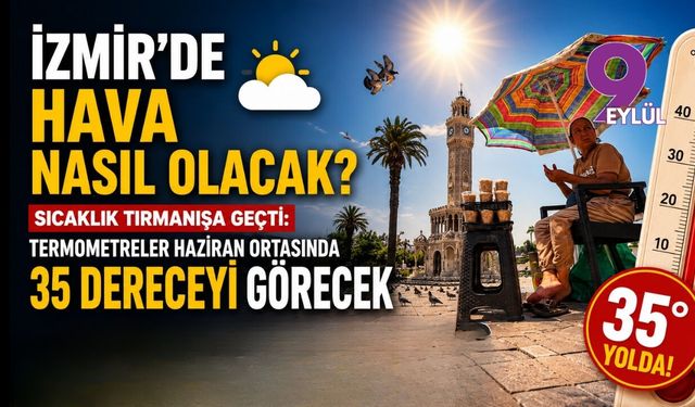 İzmir'de hava nasıl olacak? 14 Haziran 2026 İzmir hava durumu raporu