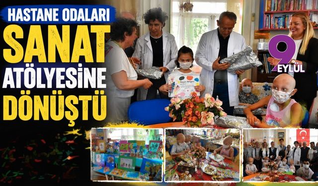 Renklerin gücüyle kansere meydan okuyan çocuklardan büyüleyici sergi