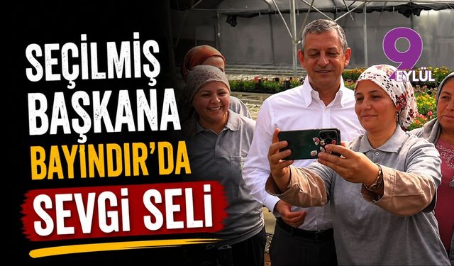 Seçilmiş başkana Bayındır'da sevgi seli