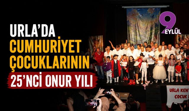 Urla'da Cumhuriyet Çocuklarının 25' nci Onur Yılı