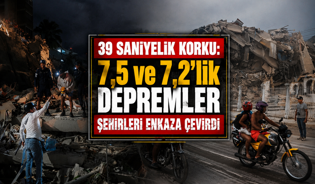 39 saniyelik korku: 7,5 ve 7,2’lik depremler şehirleri enkaza çevirdi