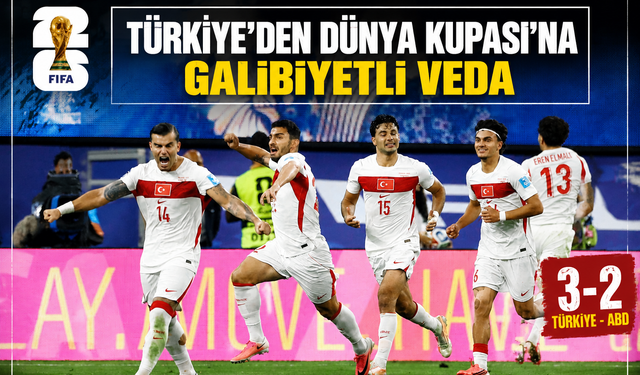 Türkiye’den Dünya Kupası’na galibiyetli veda