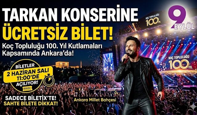 Tarkan konserine ücretsiz bilet!