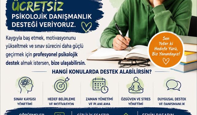 Menderes’ten sınav maratonundaki gençlere ücretsiz psikolojik destek