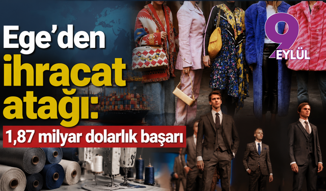 Ege’den ihracat atağı: 1,87 milyar dolarlık başarı