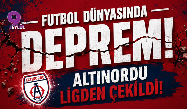 Futbol dünyasında deprem: Altınordu ligden çekildi!