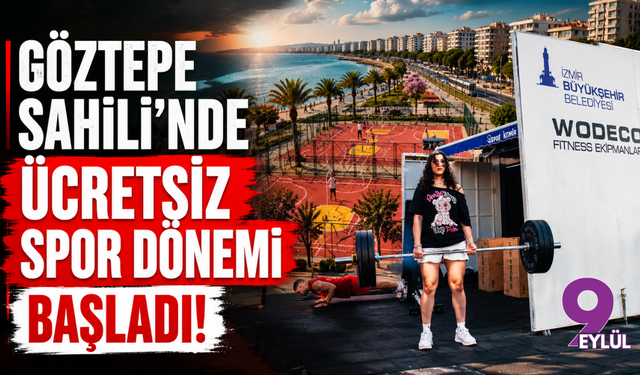 Göztepe sahilinde ücretsiz spor dönemi başladı
