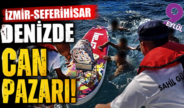 Rüzgâr ve akıntıya kapıldılar: Seferihisar’da 5 kişi denizden kurtarıldı