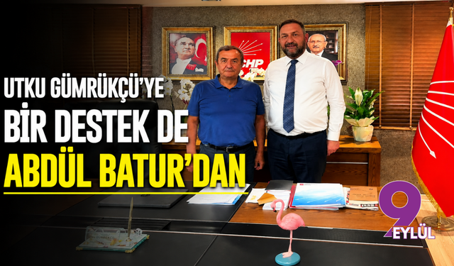 Utku Gümrükçü’ye bir destekte Abdül Batur’dan