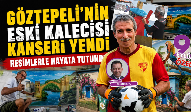 Göztepe’nin eski kalecisi, şimdi fırçasıyla şehirleri renklendiriyor