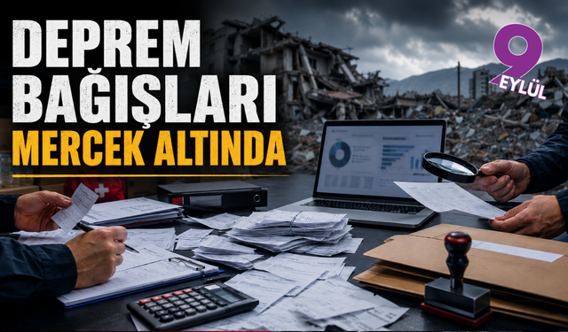 Deprem bağışları mercek altında!
