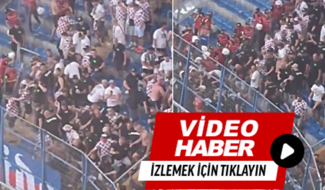 Holiganlar Kadıköy’de polise saldırdı