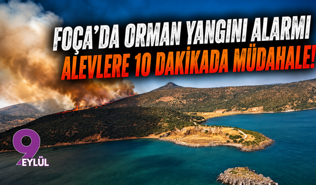 Foça'da Orman Yangını Alarmı: Alevlere Hava Ve Karadan 10 Dakikada Müdahale!