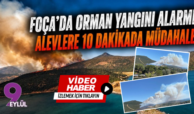 Foça'da Orman Yangını Alarmı: Alevlere Hava Ve Karadan 10 Dakikada Müdahale!