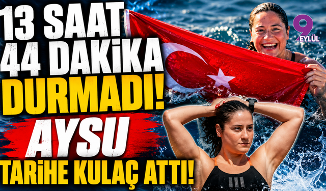 Türk spor tarihinde bir ilk daha: Aysu tarihe kulaç attı