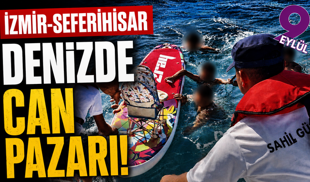 Rüzgâr ve akıntıya kapıldılar: Seferihisar’da 5 kişi denizden kurtarıldı